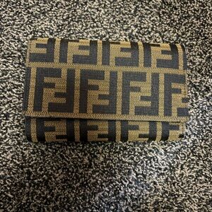Fendi Chocolate Brown Leather Wallet